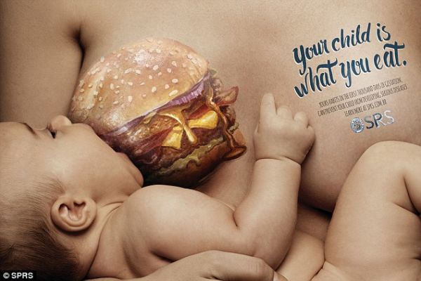 Συγκλονιστική καμπάνια για τον θηλασμό: «Το μωρό σας είναι ότι τρώτε» | imommy.gr