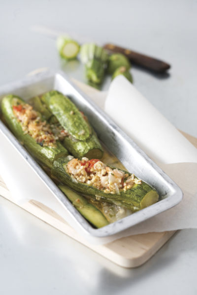 Κολοκυθάκια γεμιστά με γαριδούλες | imommy.gr