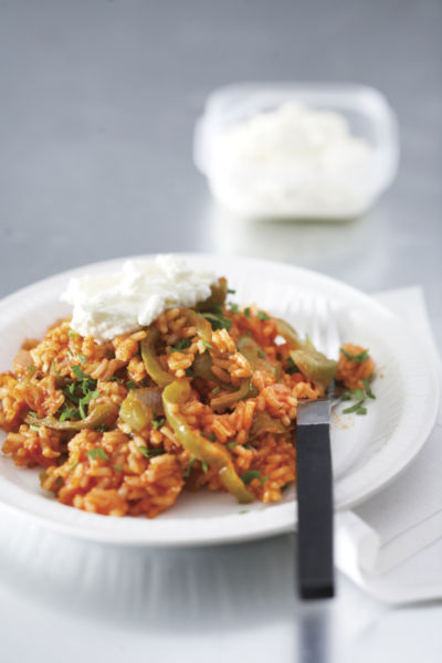 Nτοματοπιπερόρυζο με κατίκι Δομοκού | imommy.gr