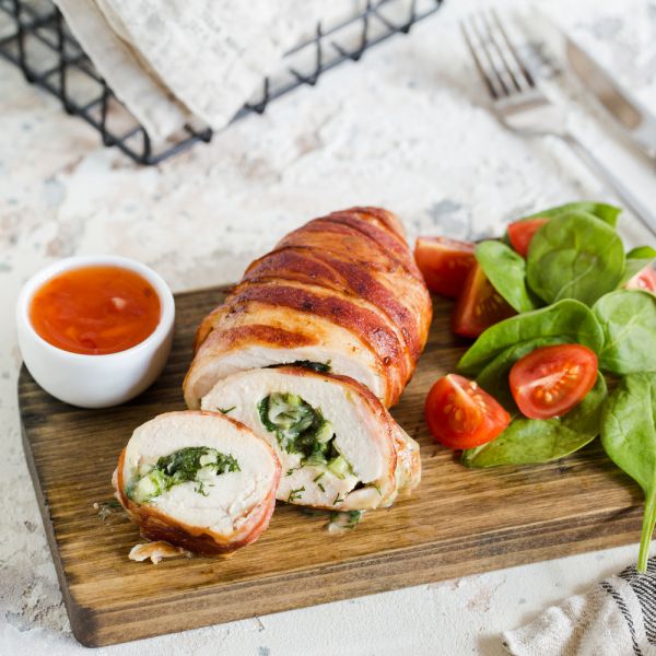 Γεμιστό κοτόπουλο με τυρί, σπανάκι και μανιτάρια | imommy.gr