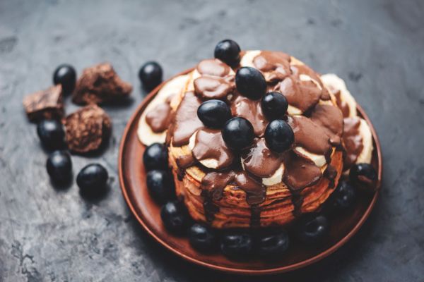 Pancakes με πραλίνα και σταφύλι | imommy.gr