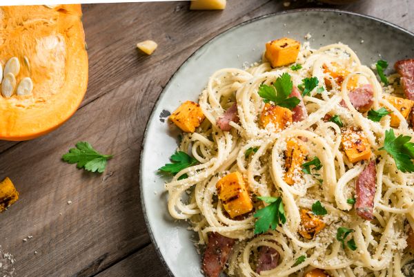 Θρεπτική μακαρονάδα με κολοκύθα και πανσέτα | imommy.gr