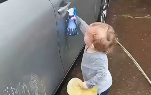 Mπόμπιρας πλένει… το αυτοκίνητο και γίνεται viral (βίντεο) | imommy.gr
