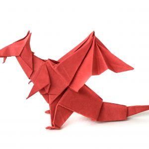 Φτιάχνουμε σελιδοδείκτη δράκο με οριγκάμι