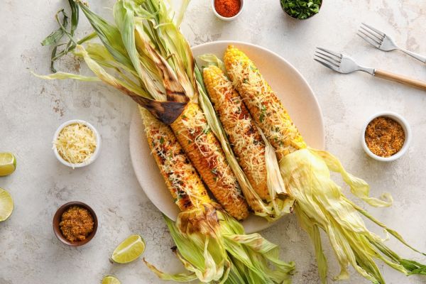 Ψητά καλαμπόκια με τυρί πάπρικα και λάιμ | imommy.gr