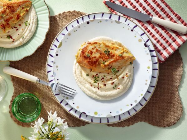 Κοτόπουλο με πουρέ σελινόριζας | imommy.gr