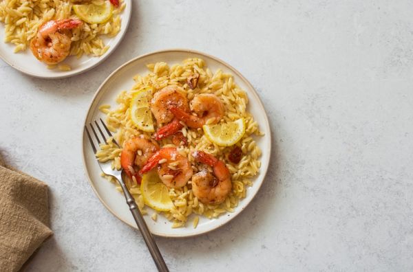 Λεμονάτο κριθαρότο με γαρίδες | imommy.gr