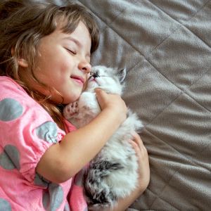 Όλα τα μωρά χρειάζονται αγάπη: Νήπιο φτιάχνει ζεστή φωλιά για γατάκι