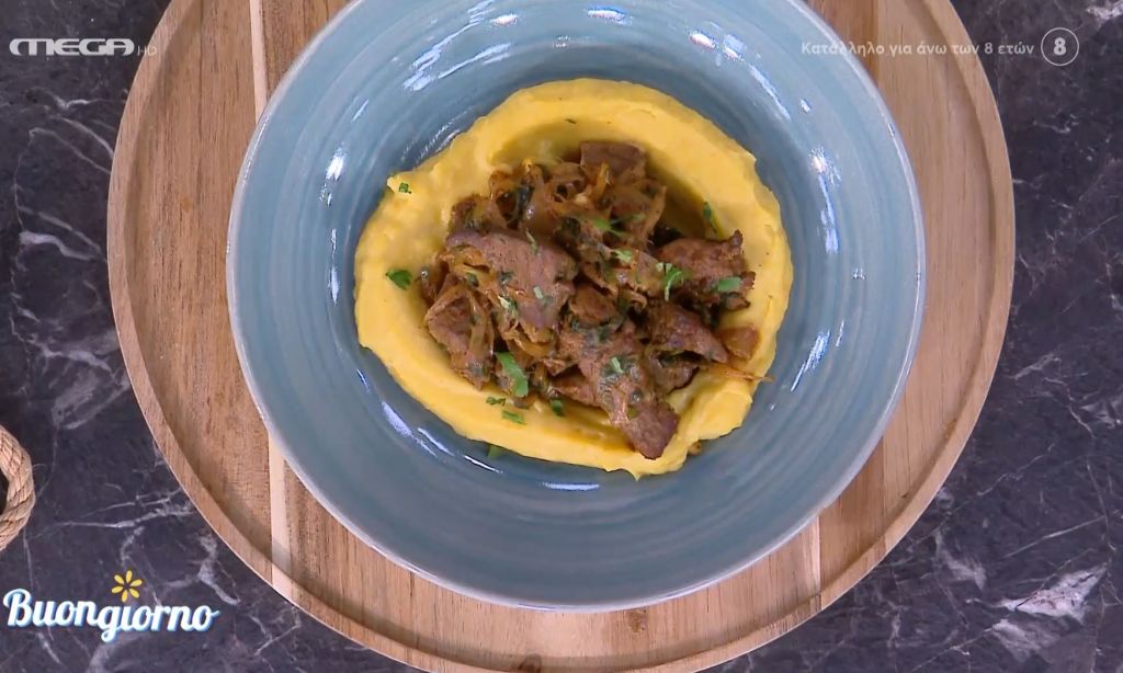 Μοσχαρίσιο συκώτι μαλακό με λαδορίγανη